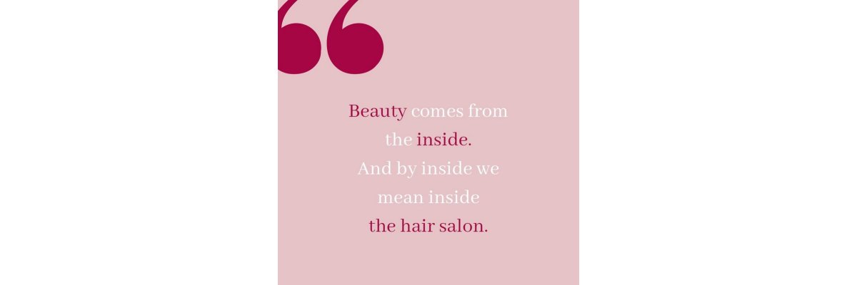 Beauty comes from the inside - 