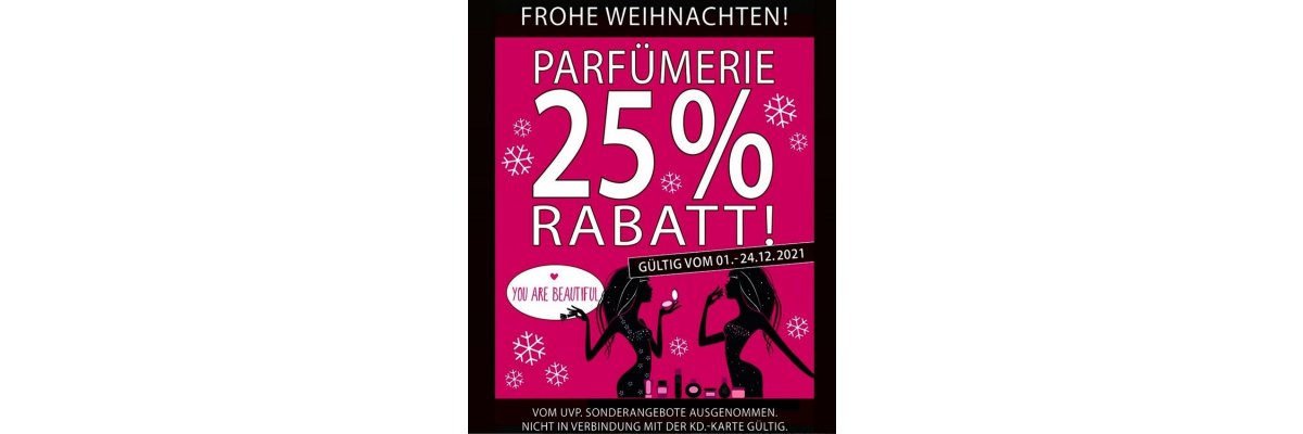 Rabattaktion Parfümerie  - 
