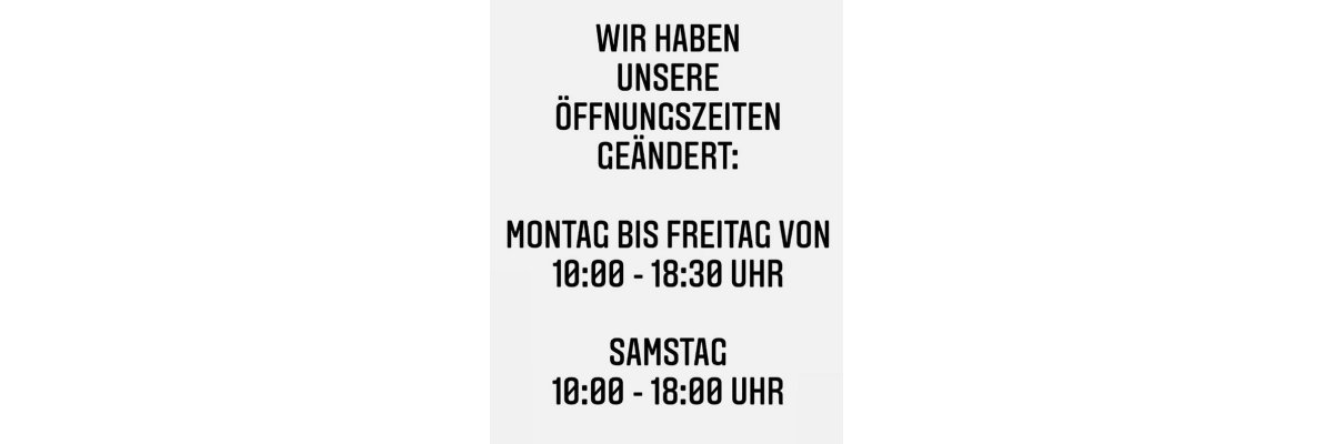 Neue Öffnungszeiten in Hamburg - 