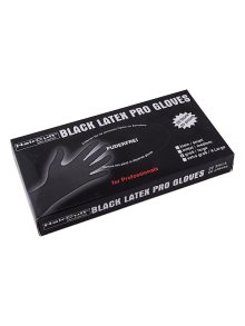 Haircult Pro Gloves Latexhandschuhe puderfrei schwarz 20Stk L
