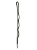 Efalock Haarklemmen Comtesse 12 Stück 7cm braun
