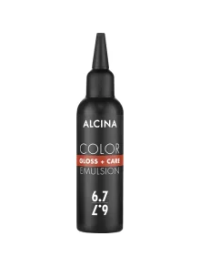 Alcina Color Gloss + Care Emulsion 100ml 6.7 dunkelblond braun