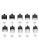 JRL FreshFade 2020C Aufsteckkamm 10er Set