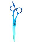 Olivia Garden PowerCut Rainbow Blue Schere 6,25