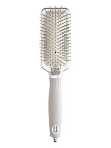 Olivia Garden Expert Care Rectangular Haarbürste silber S